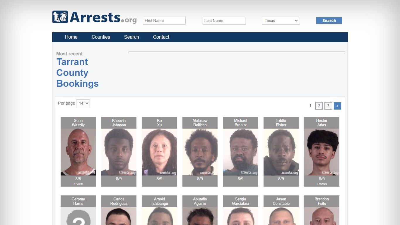 Tarrant County Arrests and Inmate Search